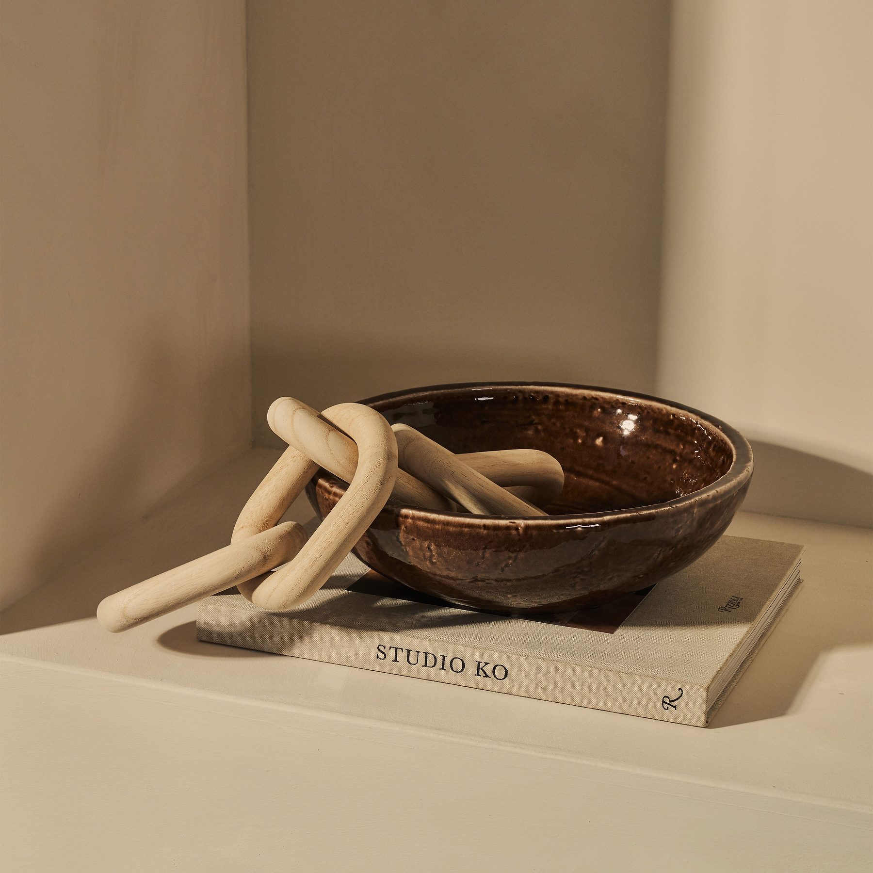 Portera - Chocolate Gloss Ceramic Decorative Bowl