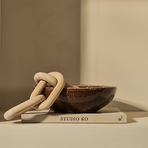 Portera - Chocolate Gloss Ceramic Decorative Bowl