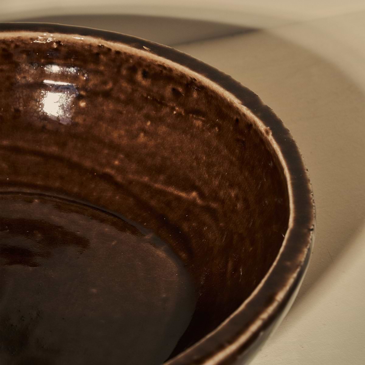 Portera - Chocolate Gloss Ceramic Decorative Bowl