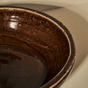Portera - Chocolate Gloss Ceramic Decorative Bowl