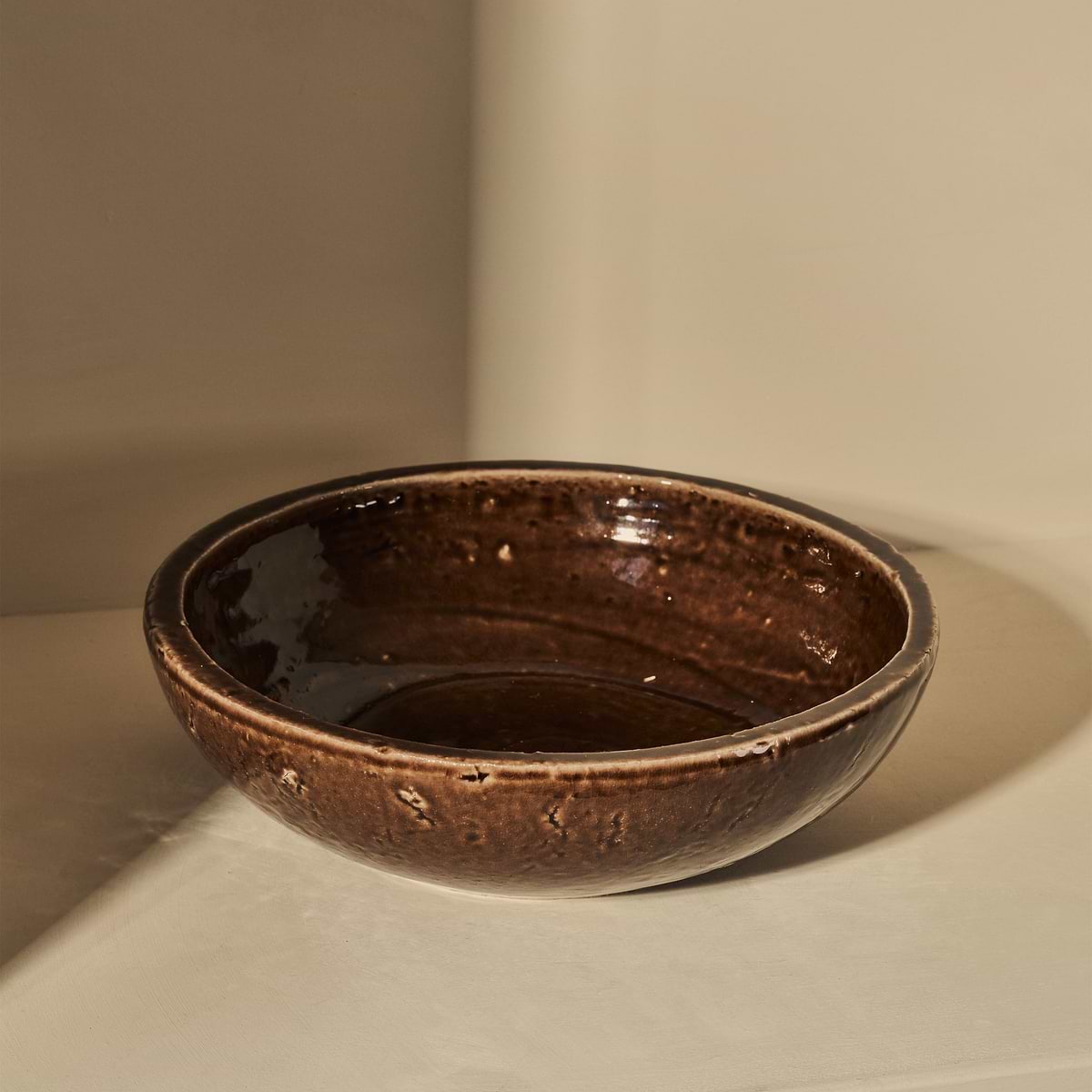 Portera - Chocolate Gloss Ceramic Decorative Bowl