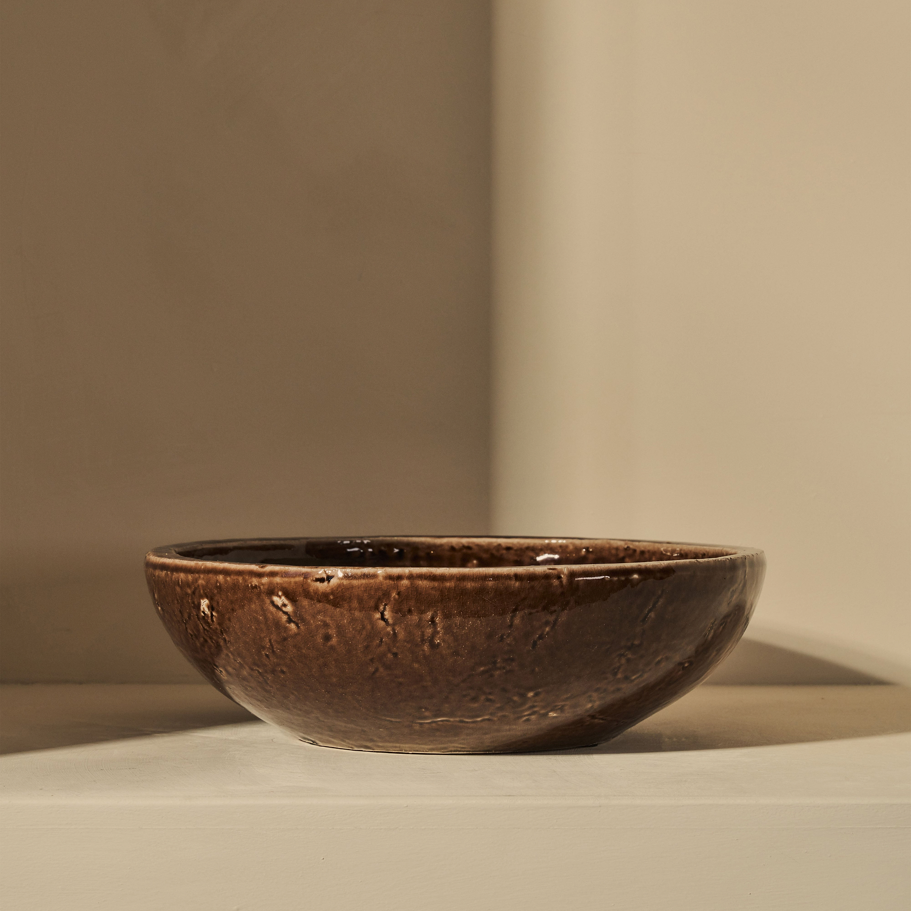 Portera - Chocolate Gloss Ceramic Decorative Bowl