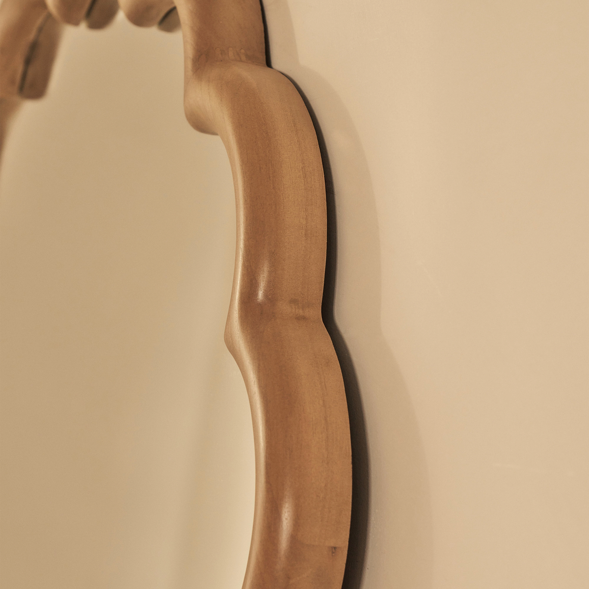 Safi - Full Length Large Arched Warm Wood Mirror 190cm x 90cm