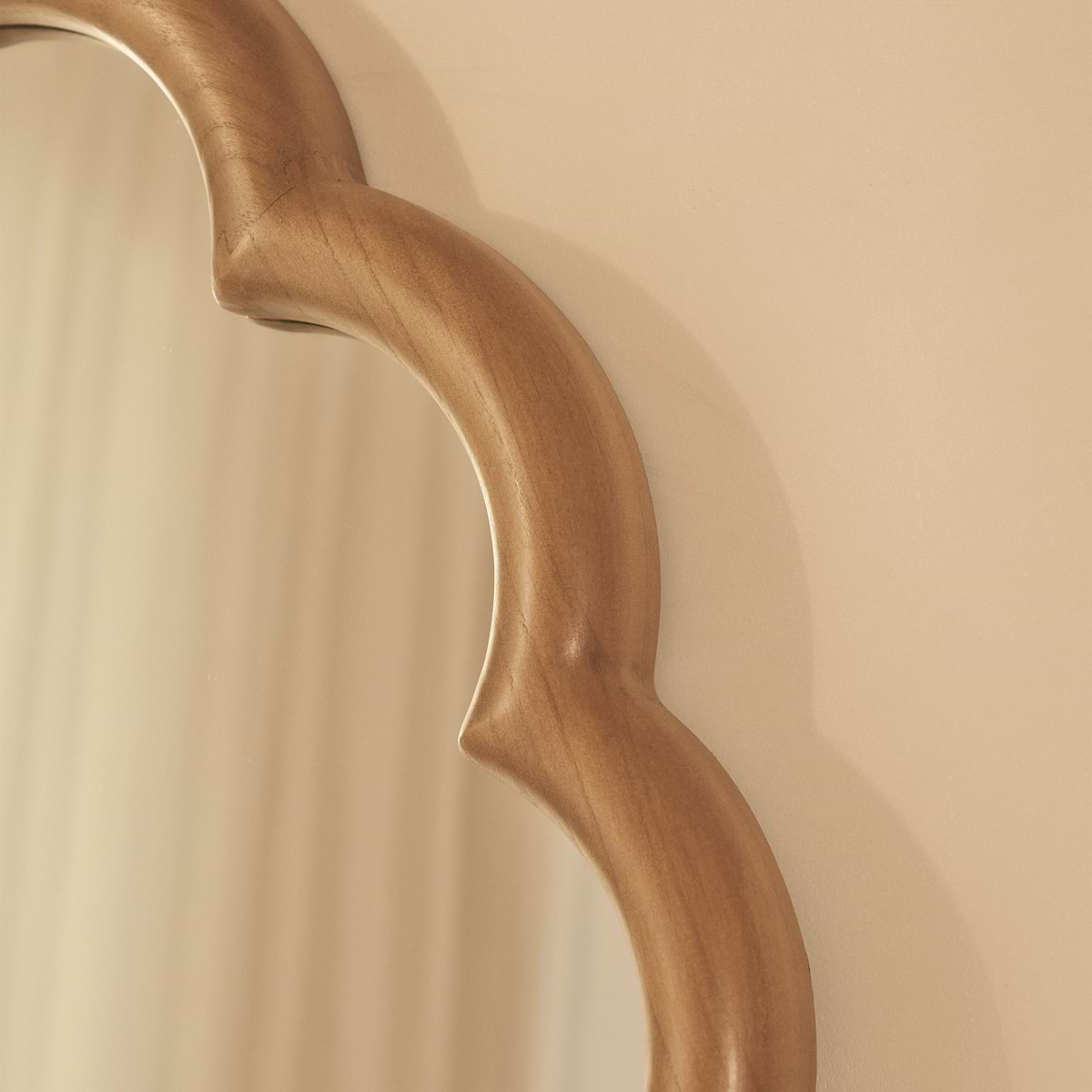 Safi - Full Length Large Arched Warm Wood Mirror 190cm x 90cm