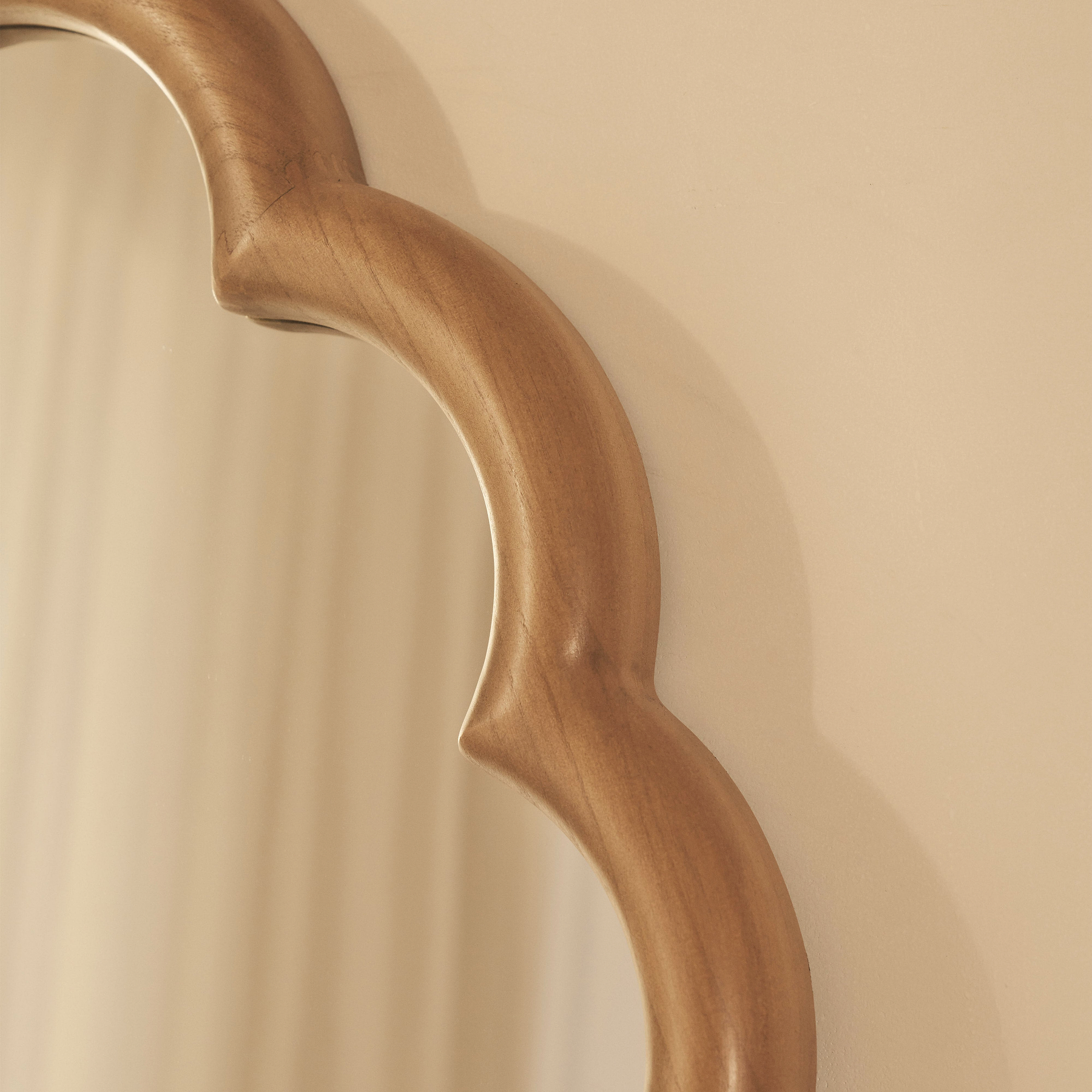 Safi - Full Length Large Arched Warm Wood Mirror 190cm x 90cm