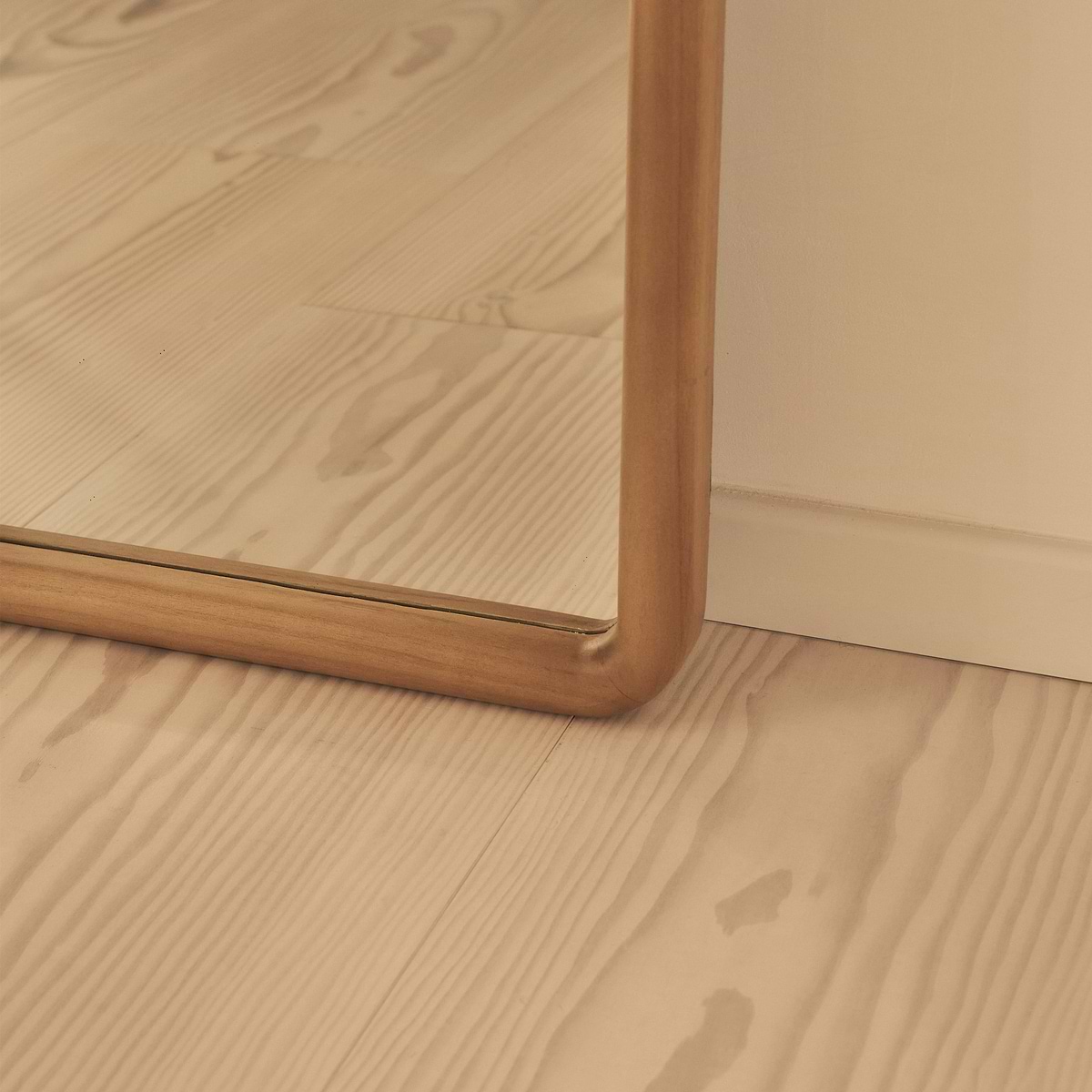 Safi - Full Length Large Arched Warm Wood Mirror 190cm x 90cm