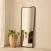 Louis - Antique Bronze Full Length Curved Metal Mirror 160cm x 60cm