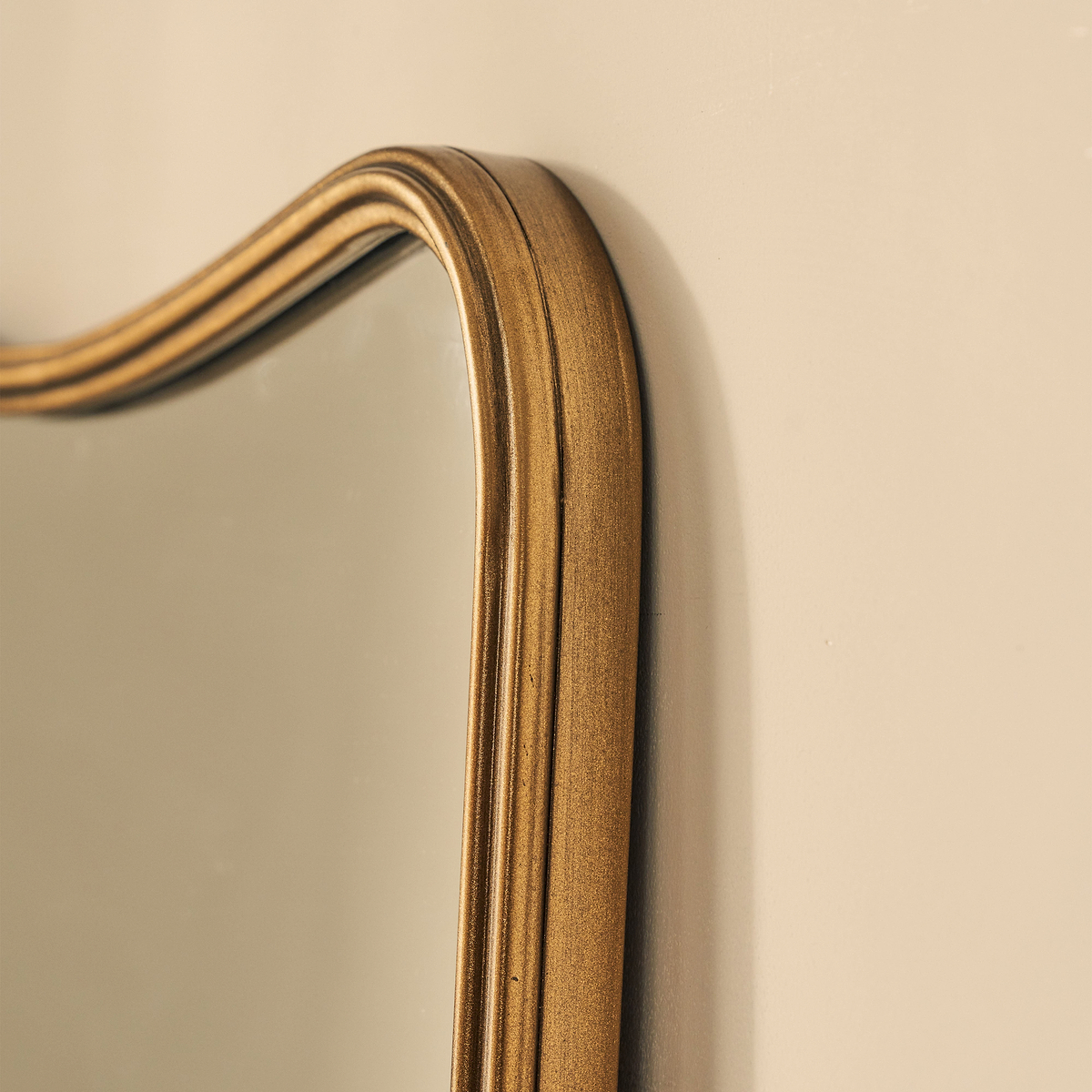 Louis - Gold Full Length Curved Metal Mirror 160cm x 60cm