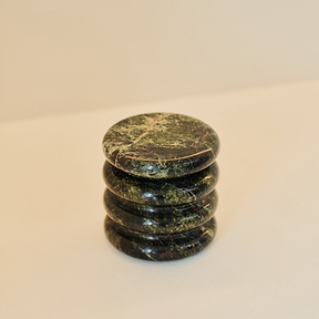 Varella - Green Marble Ribbed Decorative Storage Jar