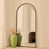 Corra - Antique Bronze Full Length Arched Rope Twist Mirror 190cm x 90cm