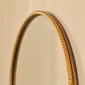 Corra - Gold Full Length Arched Rope Twist Mirror 190cm x 90cm
