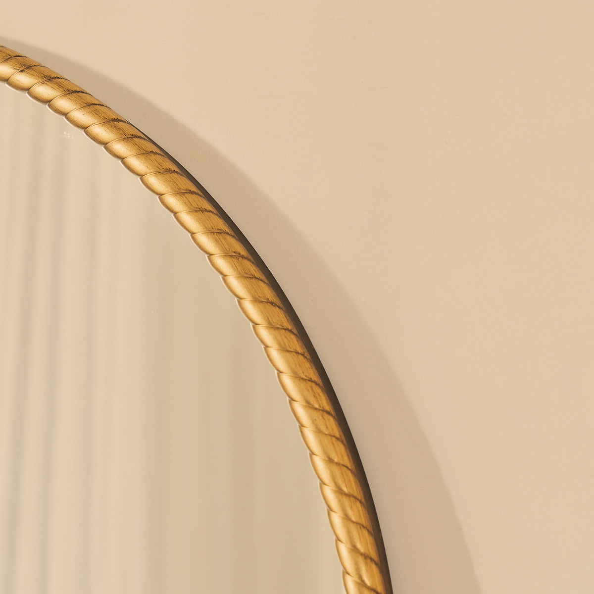 Corra - Gold Full Length Arched Rope Twist Mirror 190cm x 90cm