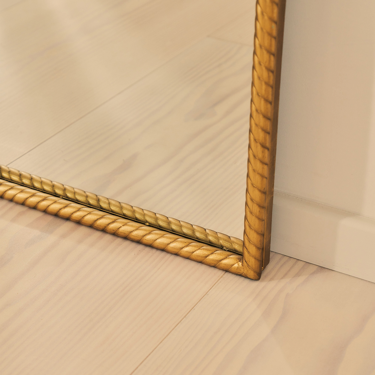 Corra - Gold Full Length Arched Rope Twist Mirror 190cm x 90cm