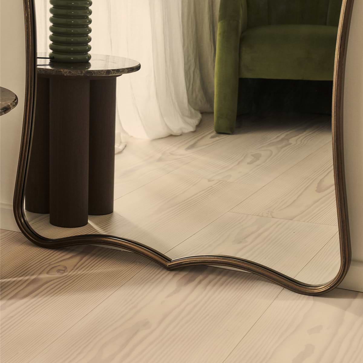 Elise - Antique Bronze Full Length Art Deco Metal Mirror 180cm x 90cm