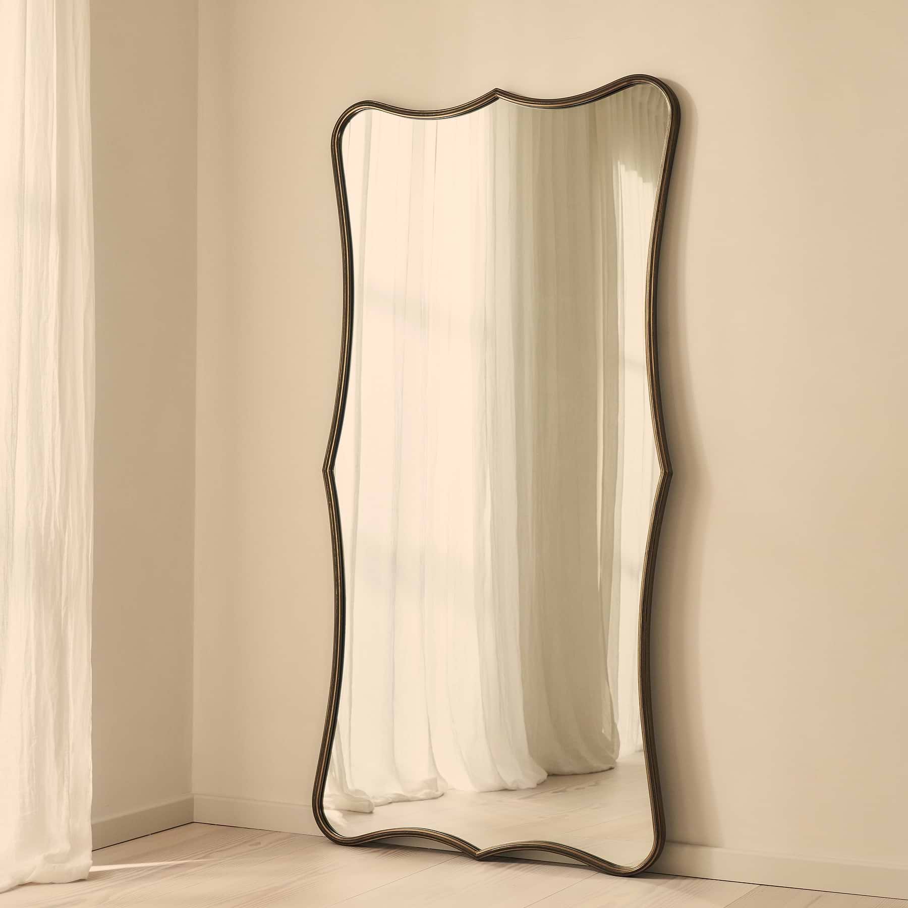 Elise - Antique Bronze Full Length Art Deco Metal Mirror 180cm x 90cm