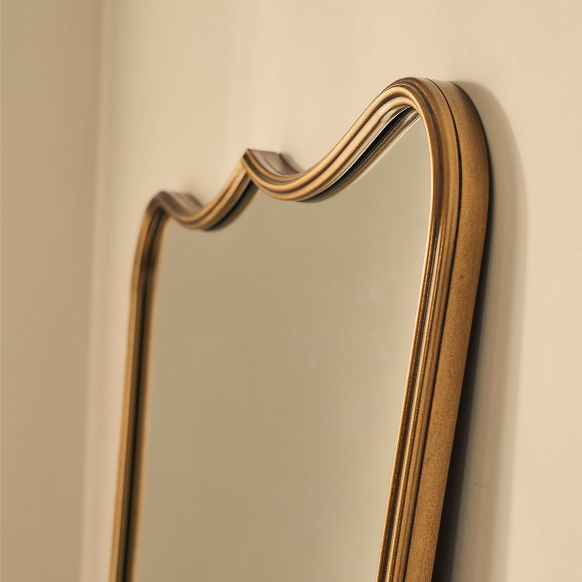 Elise - Gold Full Length Art Deco Metal Mirror 180cm x 90cm