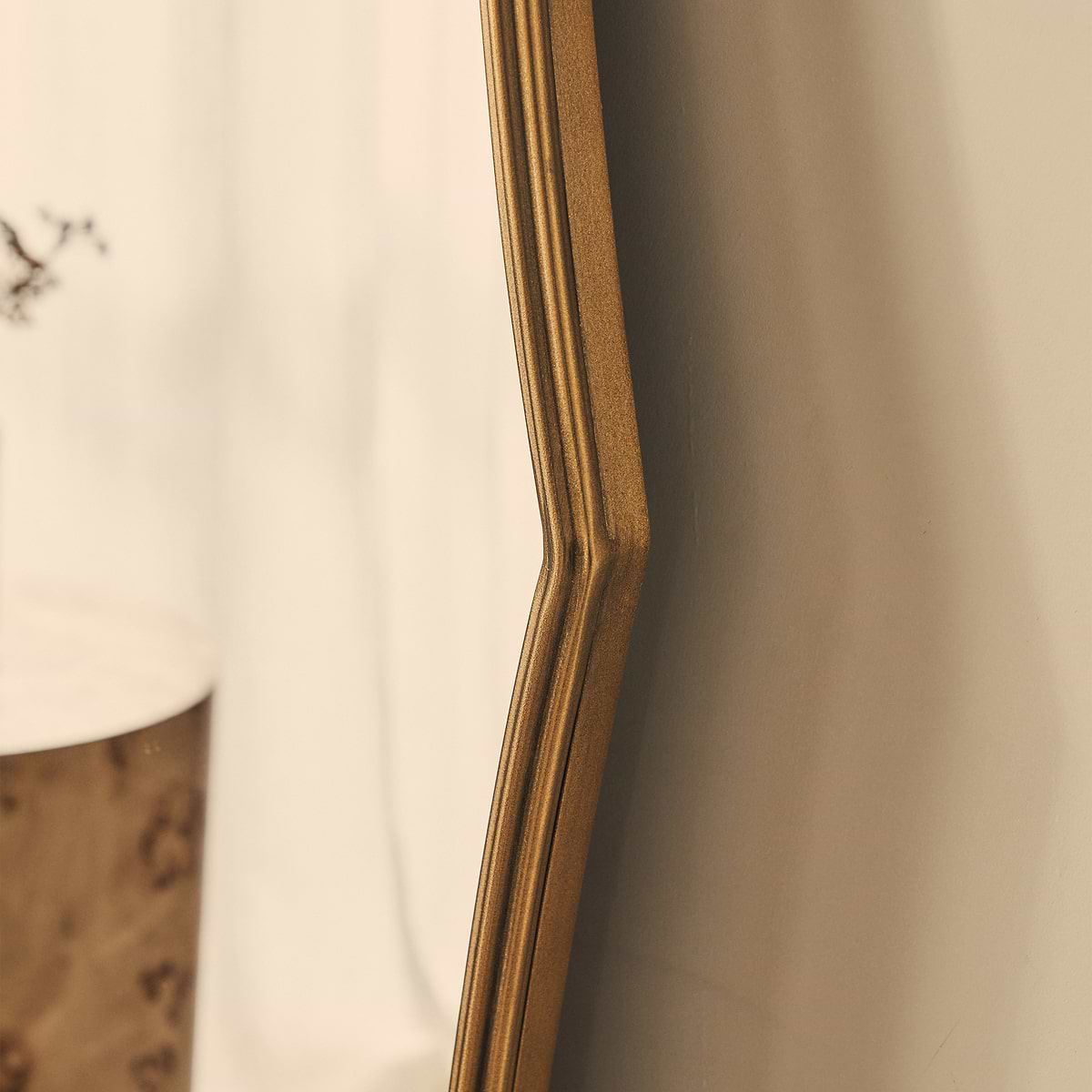 Elise - Gold Full Length Art Deco Metal Mirror 180cm x 90cm