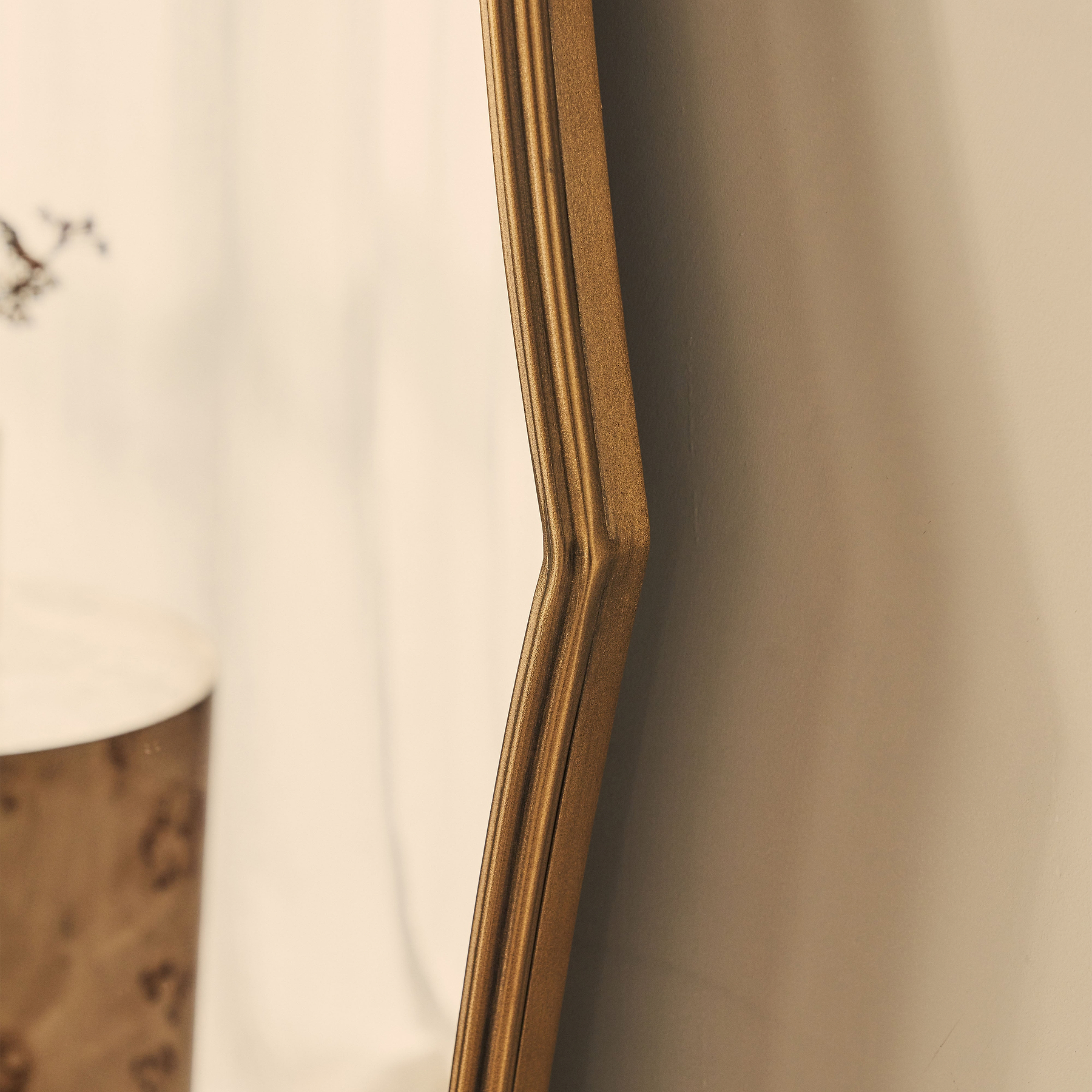 Elise - Gold Full Length Art Deco Metal Mirror 180cm x 90cm