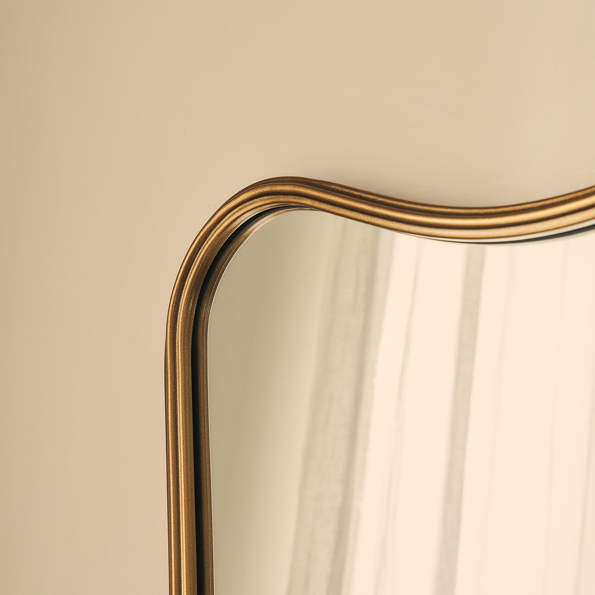 Elise - Gold Full Length Art Deco Metal Mirror 180cm x 90cm