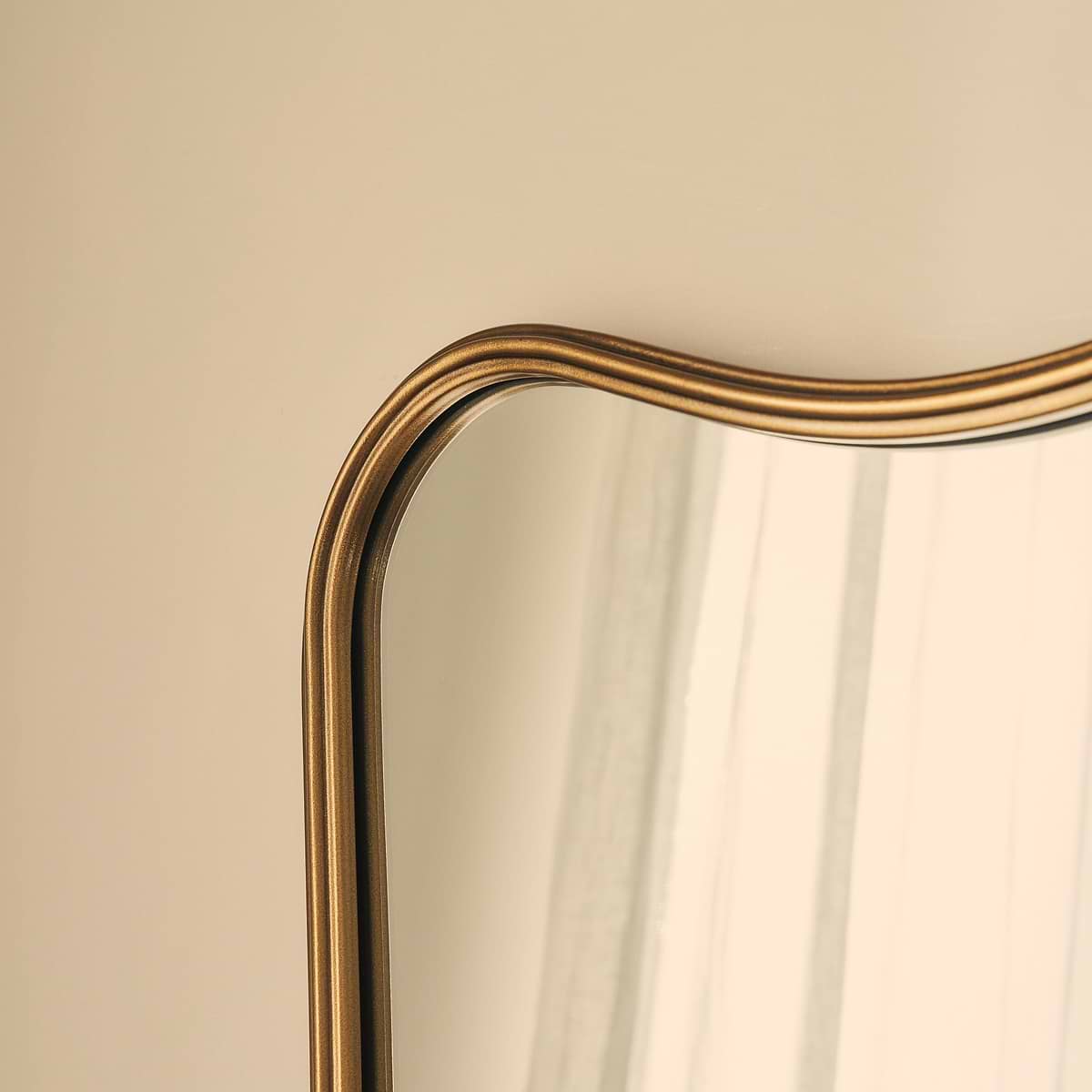 Elise - Gold Full Length Art Deco Metal Mirror 180cm x 90cm