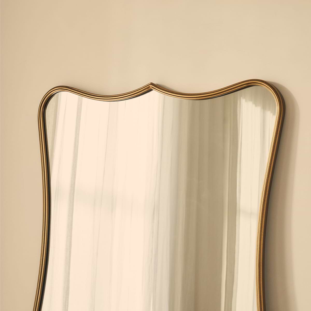 Elise - Gold Full Length Art Deco Metal Mirror 180cm x 90cm