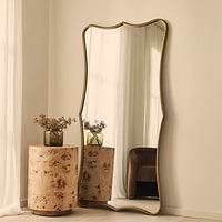 Elise - Gold Full Length Art Deco Metal Mirror 180cm x 90cm