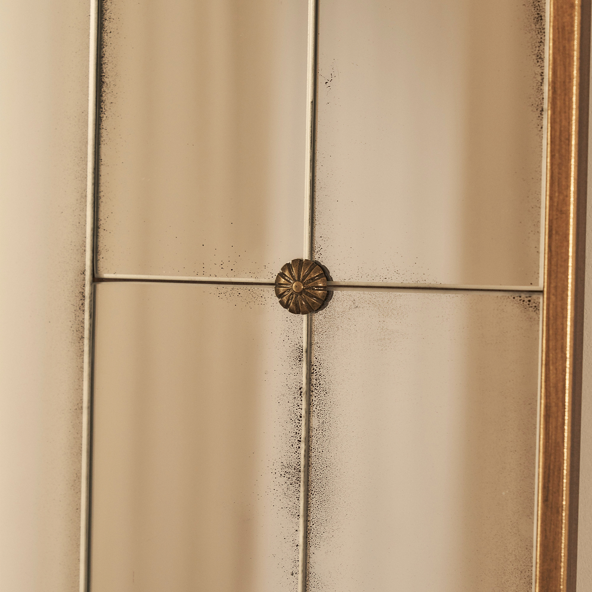 Teramo - Full Length Gold Antique Glass Metal Mirror 180cm x 90cm