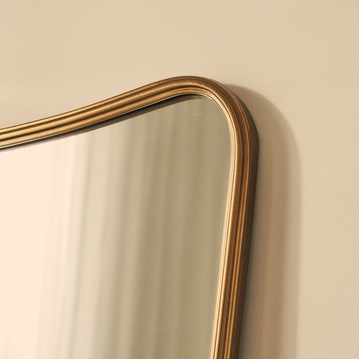 Louis - Gold Full Length Curved Metal Mirror 180cm x 100cm
