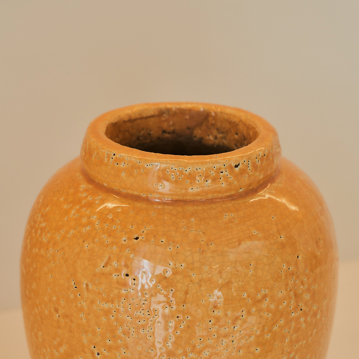Portera - Ochre Gloss Ceramic Vase