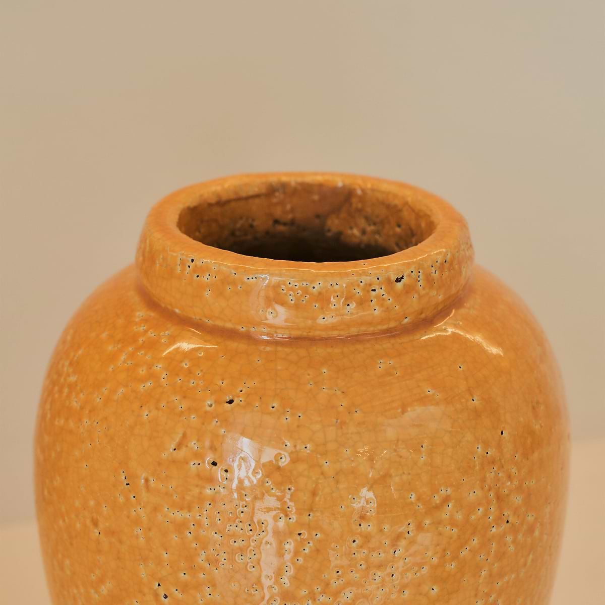 Portera - Ochre Gloss Ceramic Vase