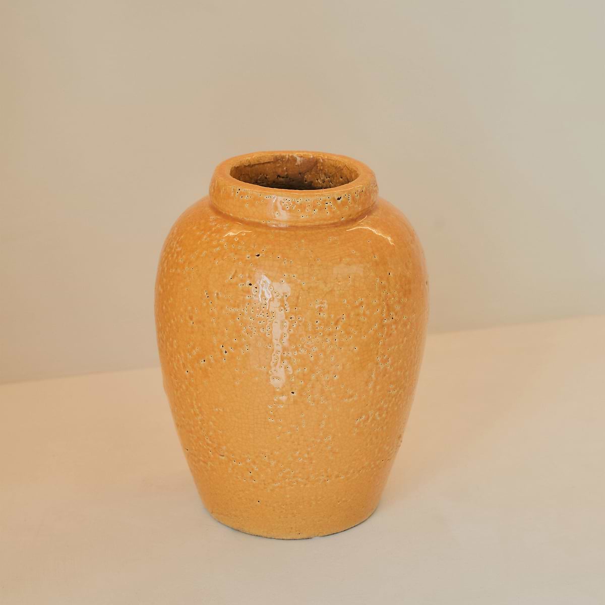 Portera - Ochre Gloss Ceramic Vase