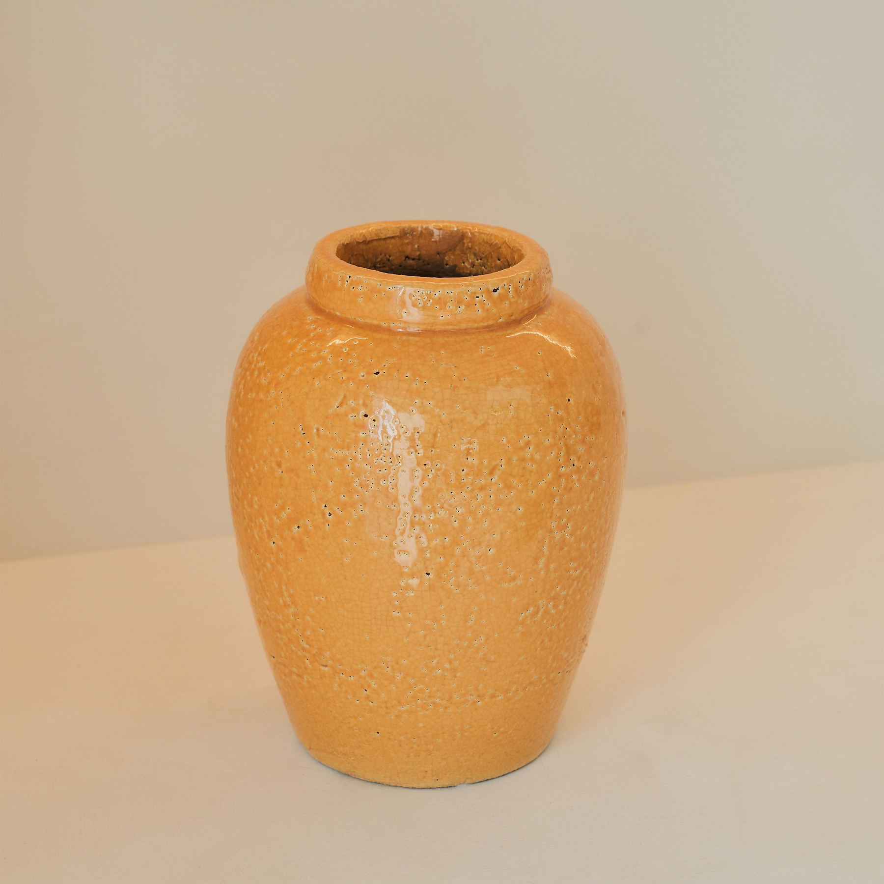 Portera - Ochre Gloss Ceramic Vase