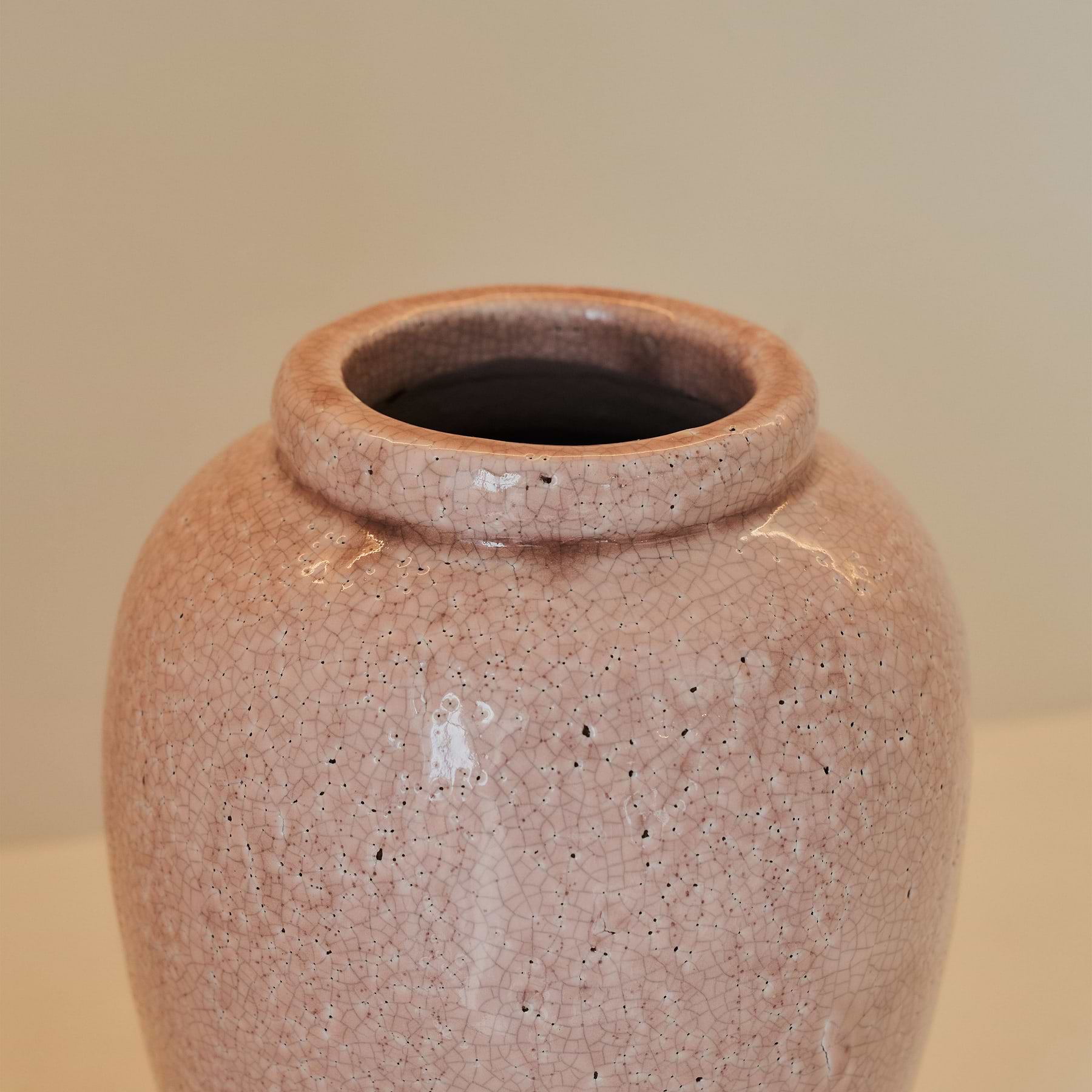 Portera - Blushed Pink Gloss Ceramic Vase