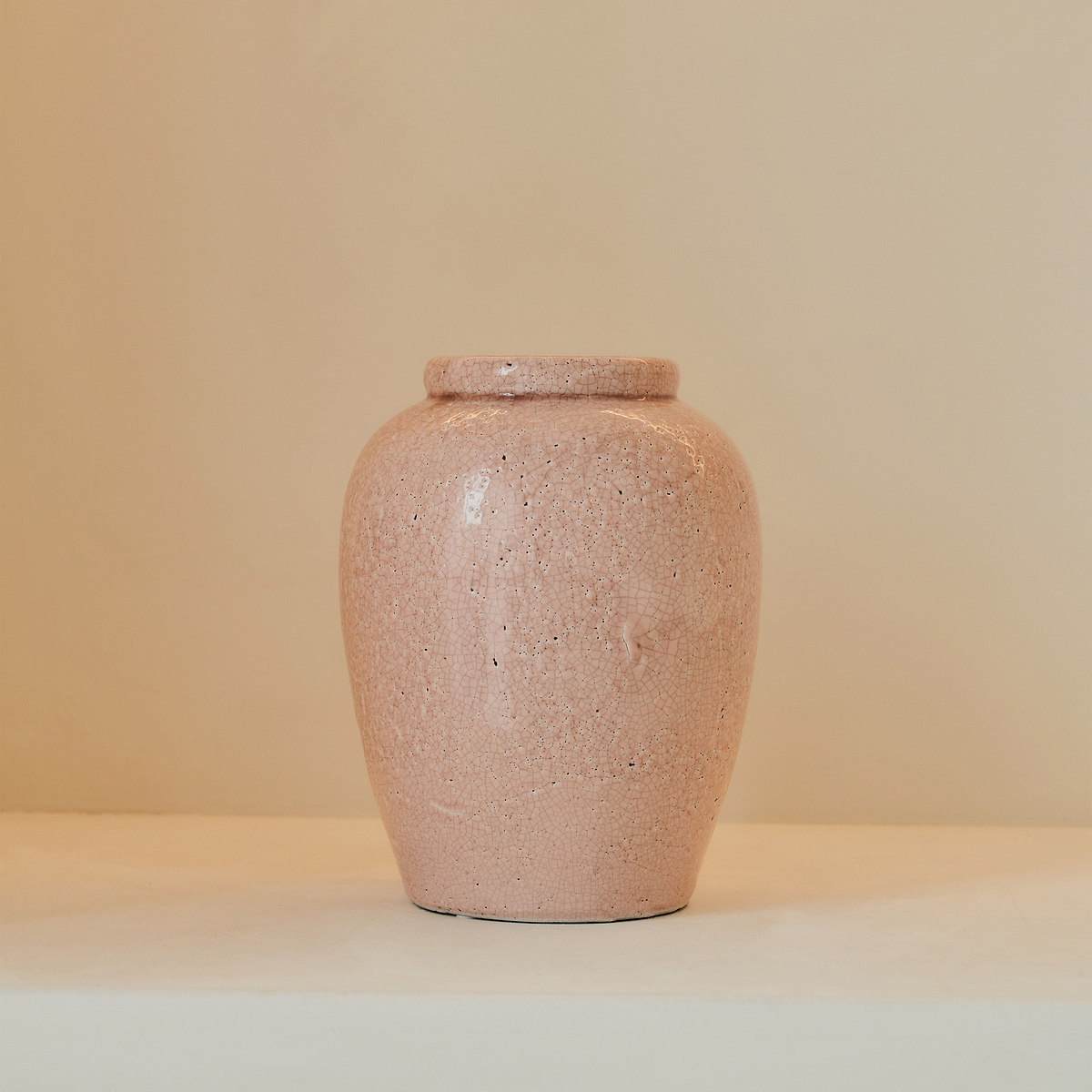 Portera - Blushed Pink Gloss Ceramic Vase