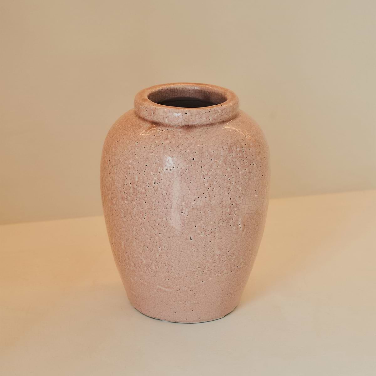 Portera - Blushed Pink Gloss Ceramic Vase