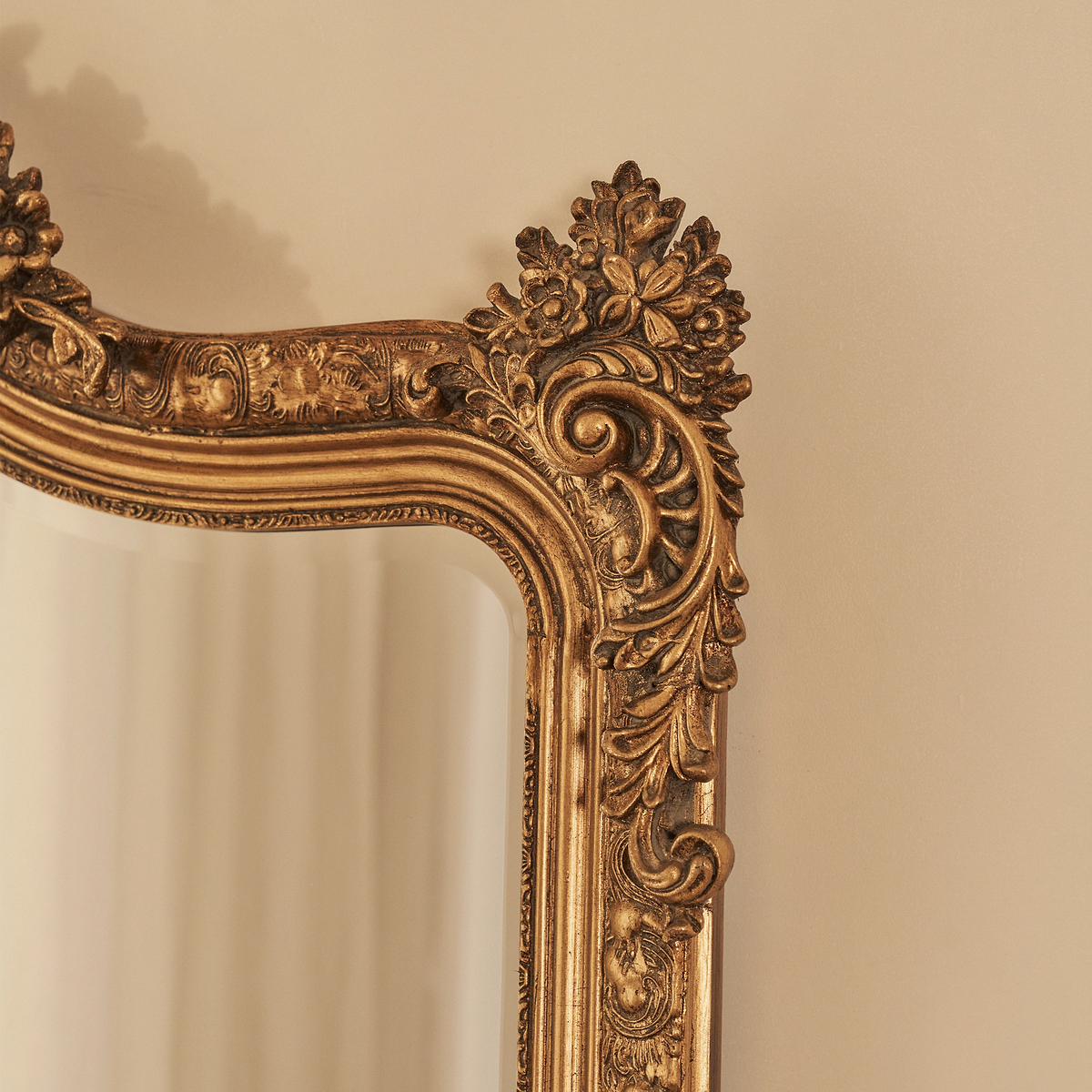 Francesca - Gold Arched Ornate Full Length Mirror 185cm x 100cm