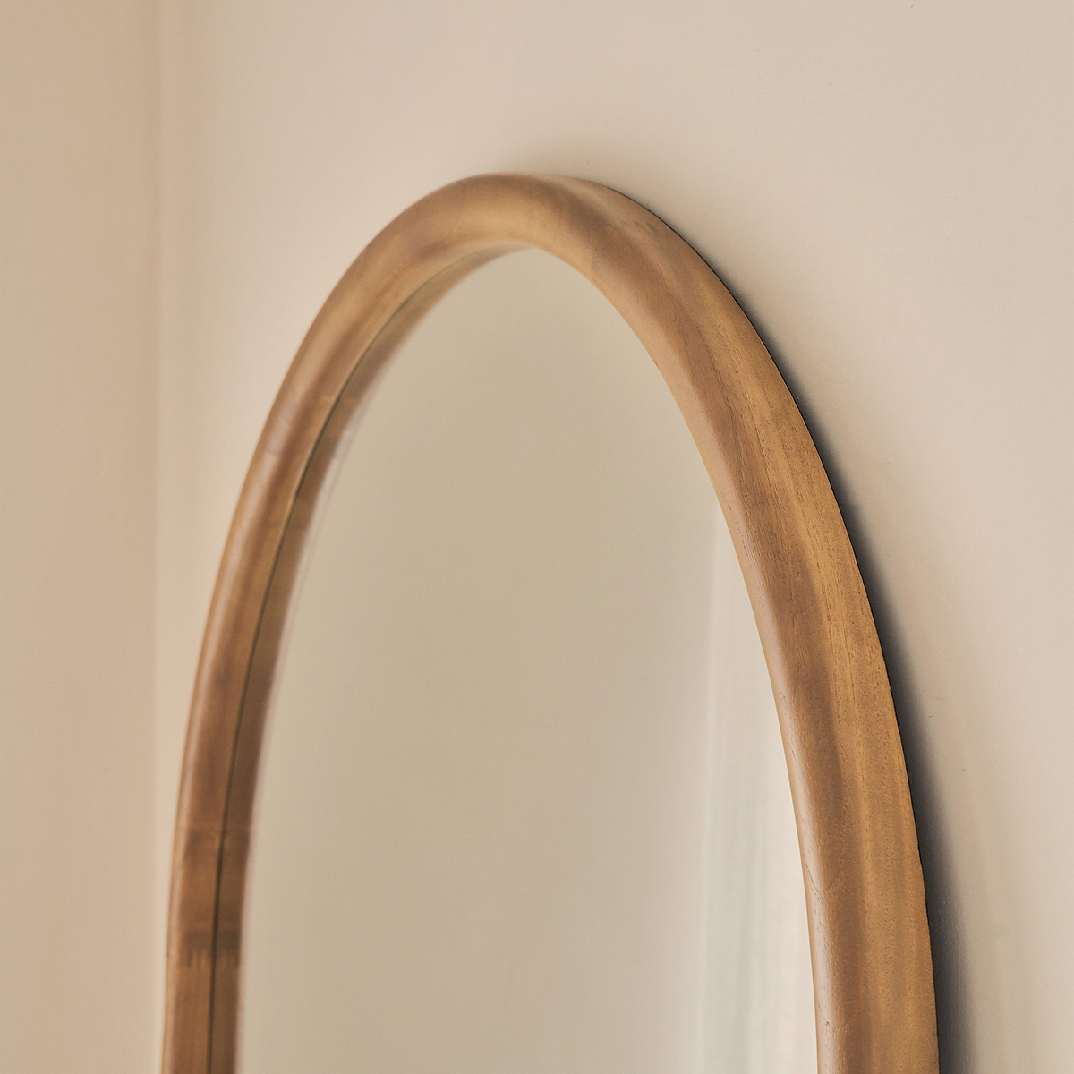 Amora - Full Length Large Arched Warm Wood Mirror 180cm x 90cm