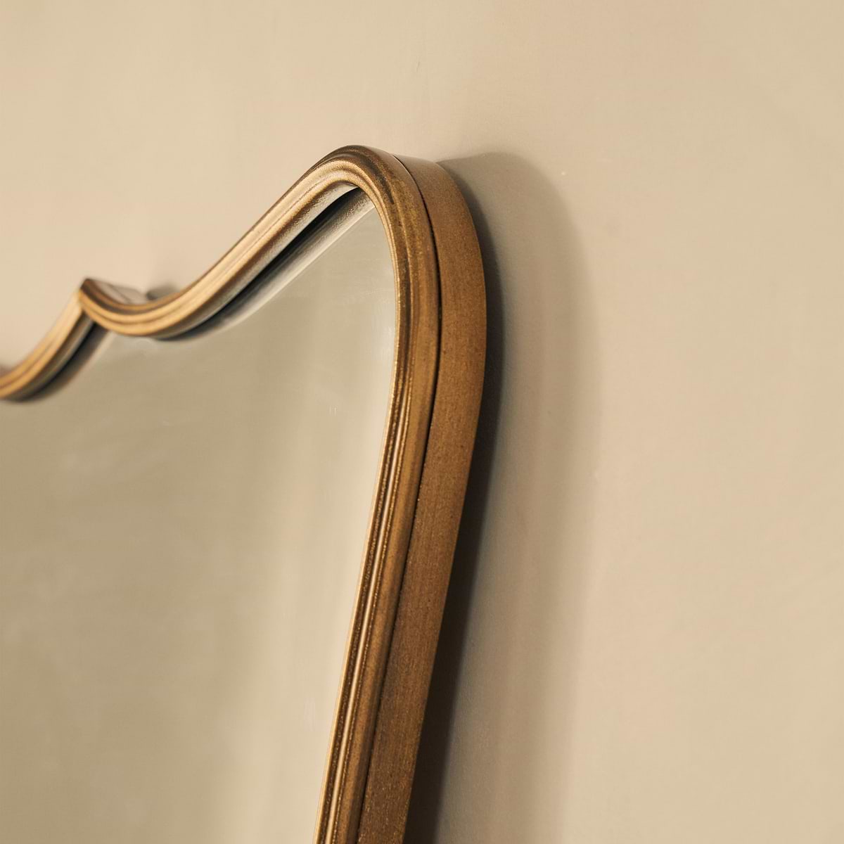 Elise - Gold Art Deco Metal Overmantle Mirror 120cm x 80cm