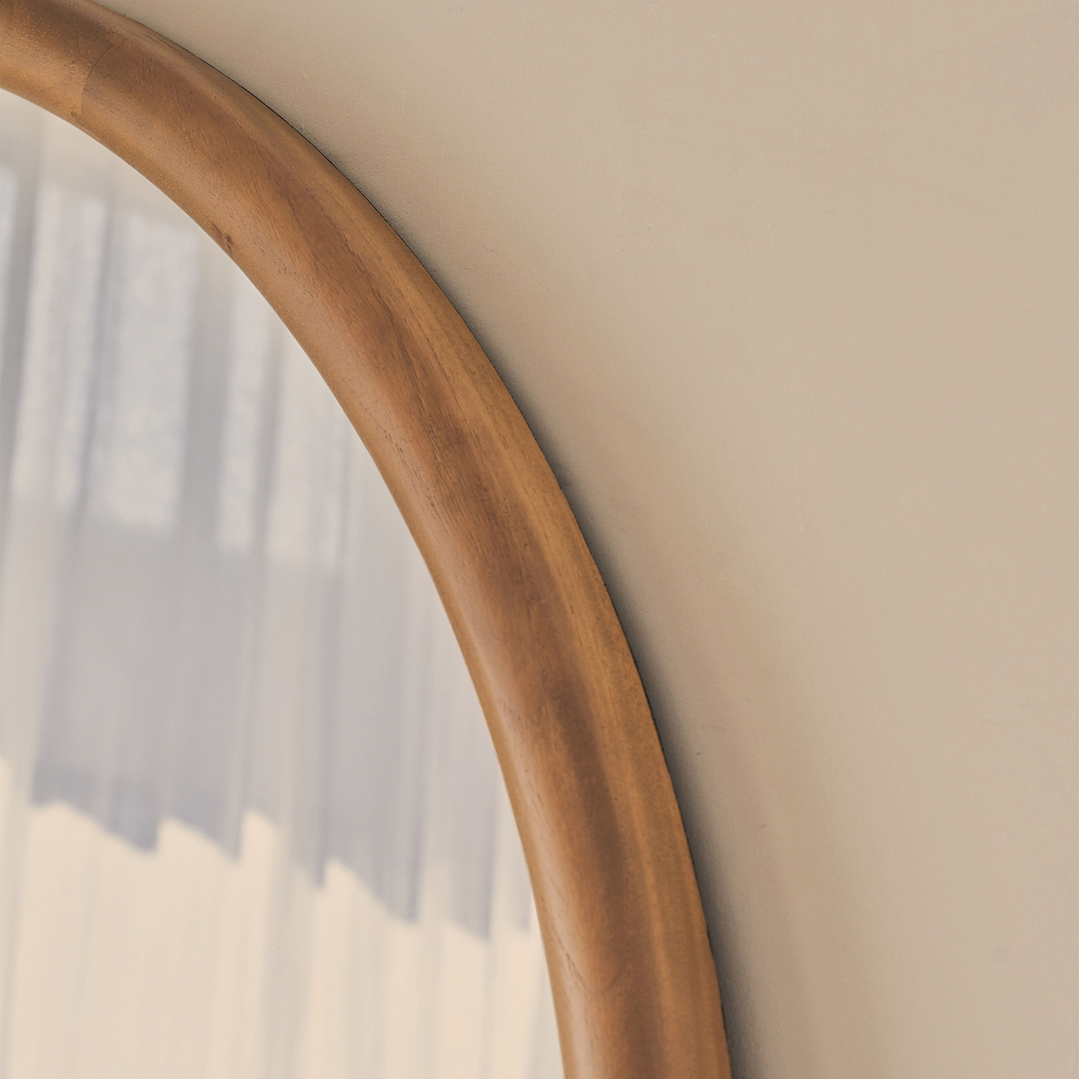 Amora - Full Length Extra Large Arched Warm Wood Mirror 200cm x 120cm