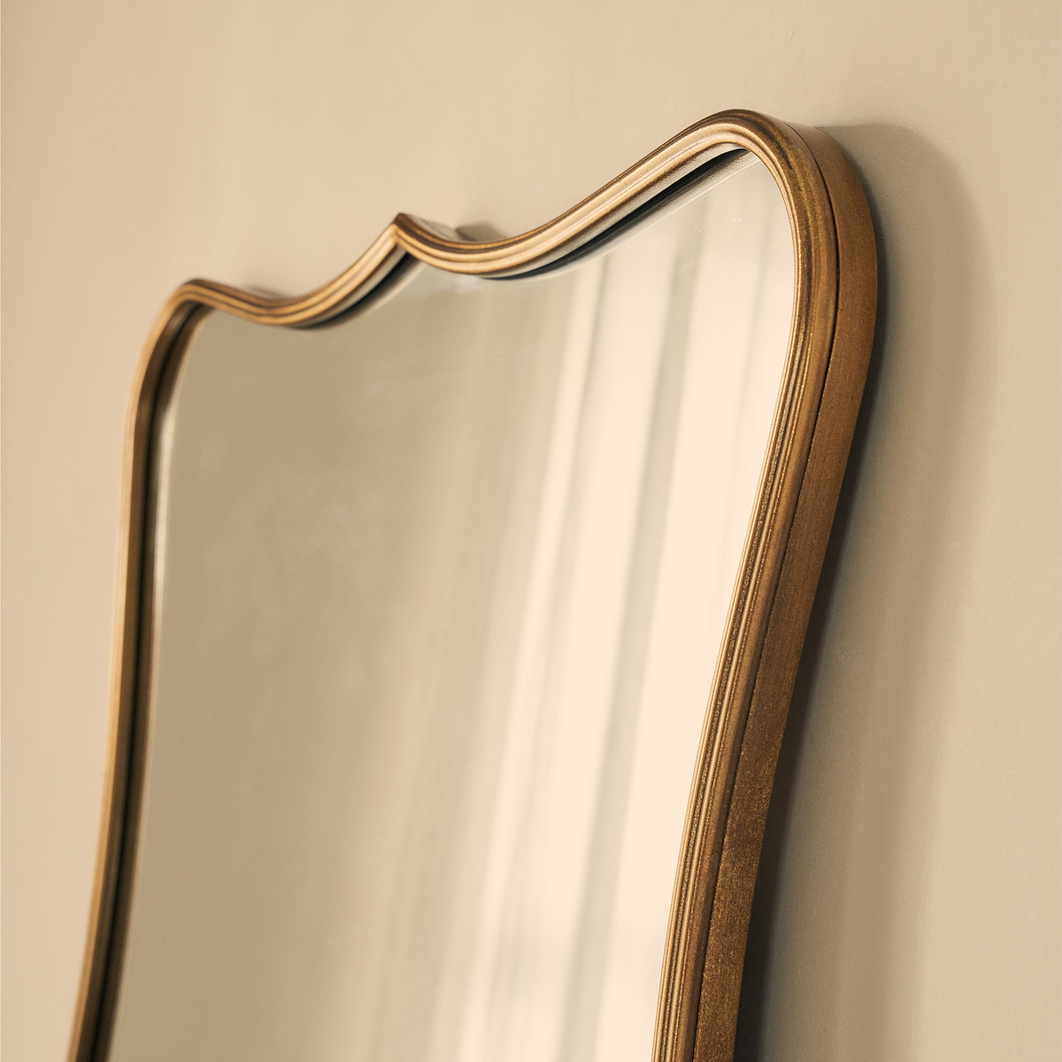 Elise - Gold Art Deco Metal Overmantle Mirror 120cm x 80cm