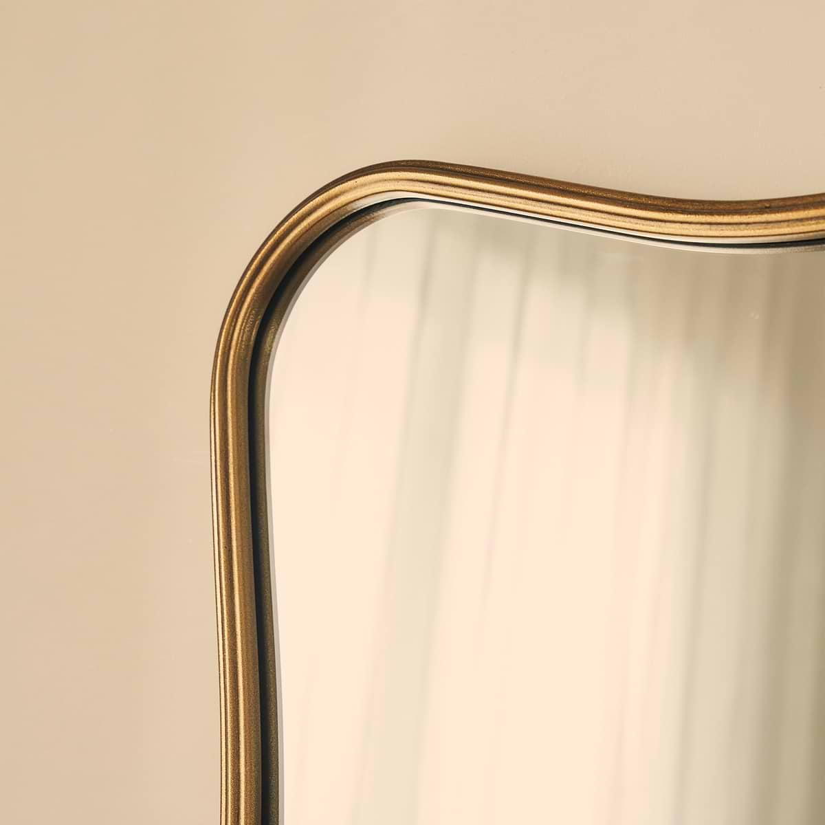 Elise - Gold Art Deco Metal Overmantle Mirror 120cm x 80cm
