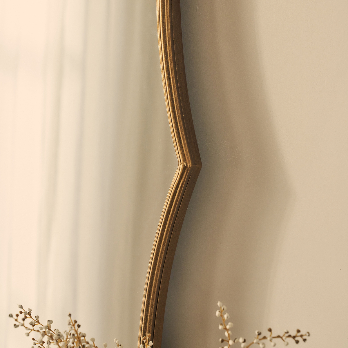 Elise - Gold Art Deco Metal Overmantle Mirror 120cm x 80cm