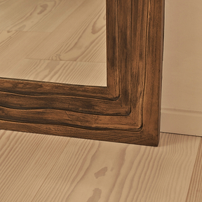 Lucelle - Extra Large Full Length Warm Wood Arched Mirror 200cm x 100cm