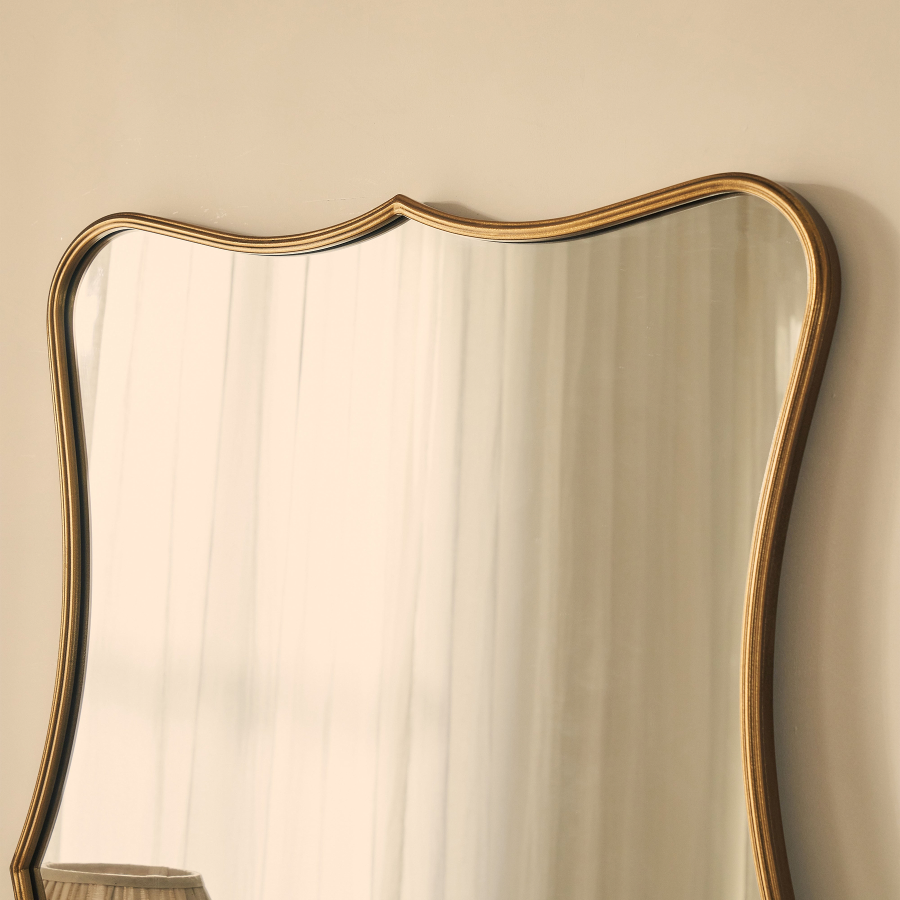 Elise - Gold Art Deco Metal Overmantle Mirror 120cm x 80cm