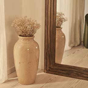 Lucelle - Extra Large Full Length Warm Wood Arched Mirror 200cm x 100cm