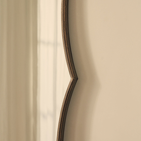 Elise - Antique Bronze Art Deco Metal Overmantle Mirror 120cm x 80cm
