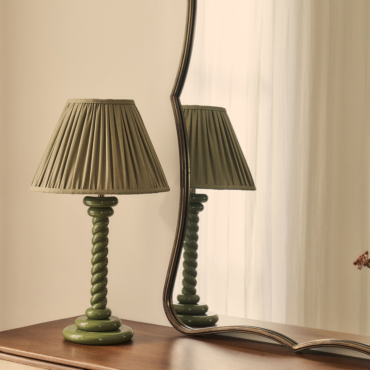 Elise - Antique Bronze Art Deco Metal Overmantle Mirror 120cm x 80cm