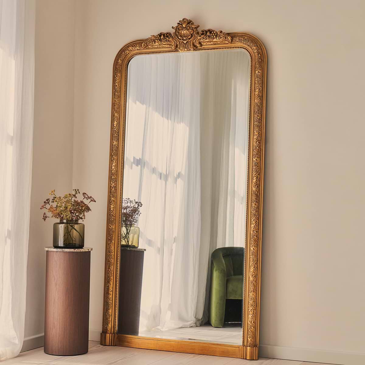 Kensington - Full Length Gold Ornate Mirror 196cm x 100cm