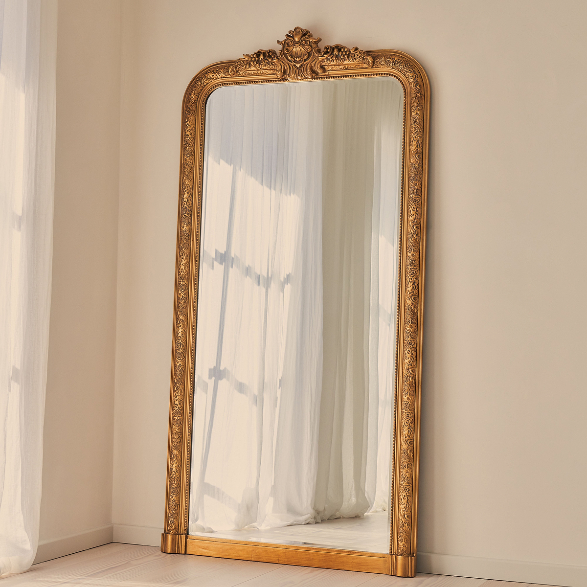 Kensington - Full Length Gold Ornate Mirror 196cm x 100cm