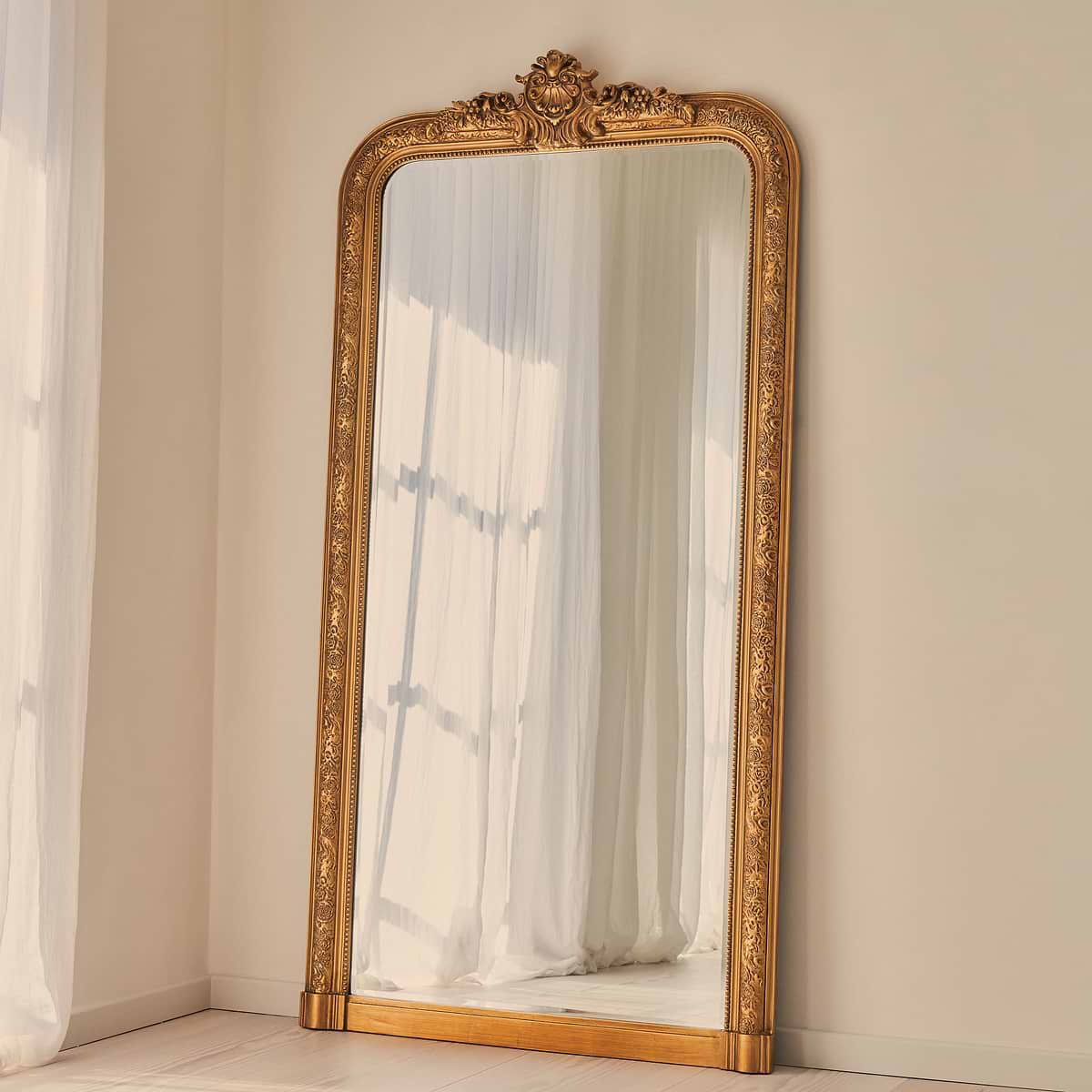 Kensington - Full Length Gold Ornate Mirror 196cm x 100cm